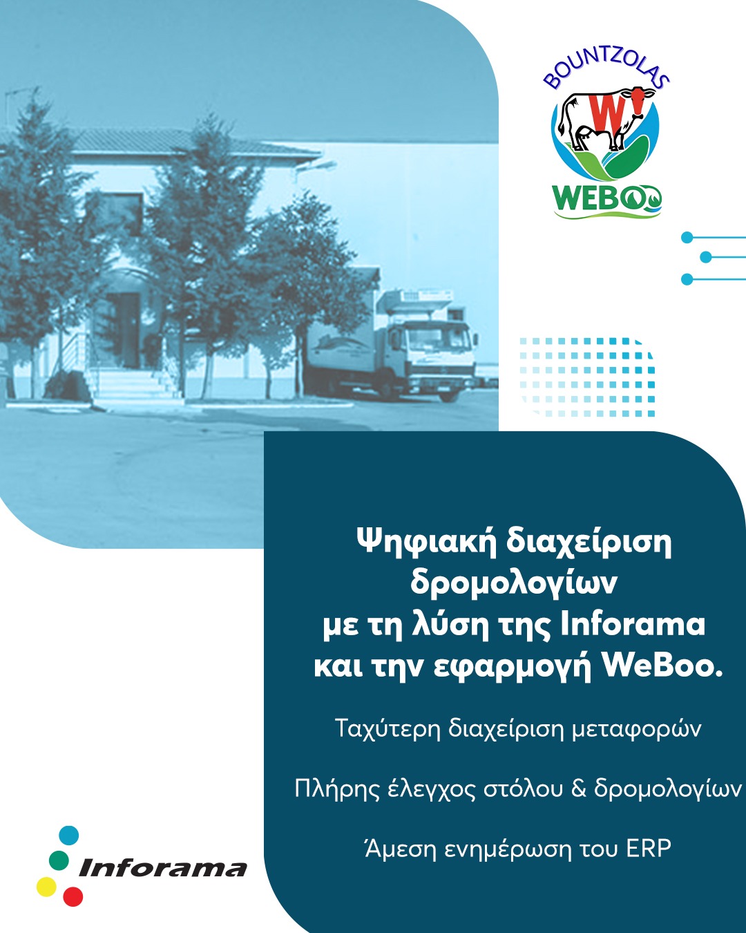 WeBoo – Ολοκληρωμένη Διαχείριση Δρομολογίων & Διασύνδεση με ERP